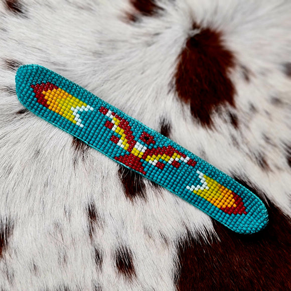 Turquoise Thunderbird Beaded Bracelet