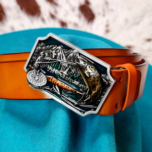 Enamel Fishing Belt Buckle