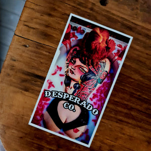 Desperado Co. Tattooed Girl Decal