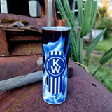 Blue Flame Kenworth 20oz Stainless Tumbler Cup & Straw