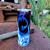 Blue Flame Kenworth 20oz Stainless Tumbler Cup & Straw