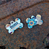 Sunflowers & Gems Personalised Dog Tags