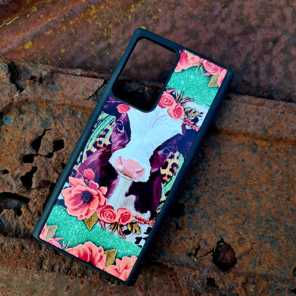 Pink Floral Aztec Calf Phone Cover
