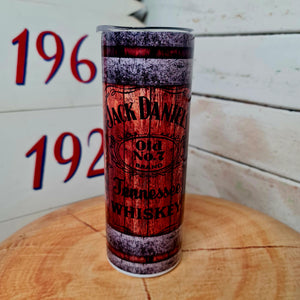 Jack Daniels 20oz Stainless Tumbler Cup & Straw