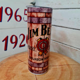 Jim Beam 20oz Stainless Tumbler Cup & Straw
