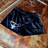 Kick The Dust Up Black Footy Shorts