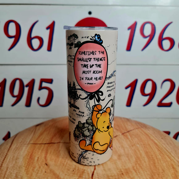 Winnie the Pooh 20oz Stainless Tumbler Cup & Straw
