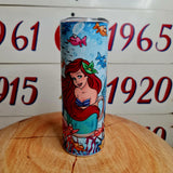 Ariel The Mermaid 20oz Stainless Tumbler Cup & Straw