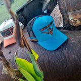 Desperado Longhorn Trucker Cap Turquoise