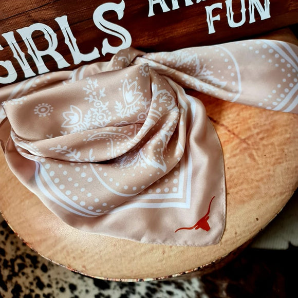 Desperado Co.  Satin Paisley Wild Rag Bandana Antique