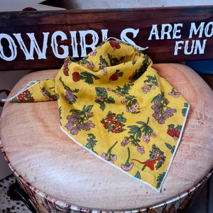 Desperado Co. Cotton Neck Rag Yellow Garden