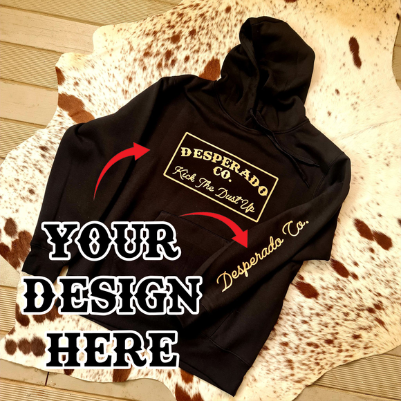 Custom Printed HTV Winter Hoodie