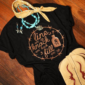 Line Em' Up Ladies Tee