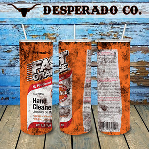 Fast Orange 20oz Stainless Tumbler Cup & Straw